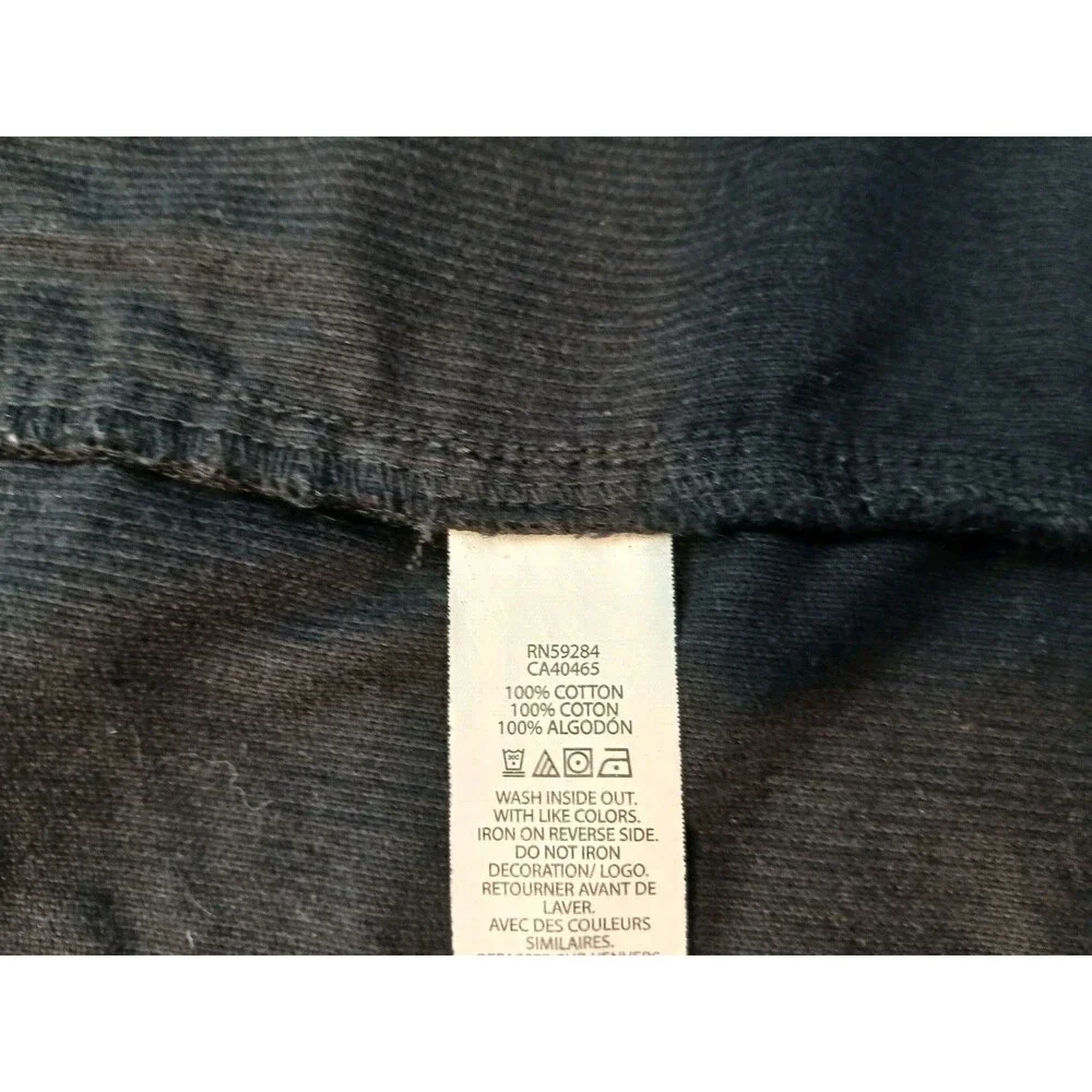 Place Black Corduroy Jumper Size 16 Fall Button-Down Womans Overalls